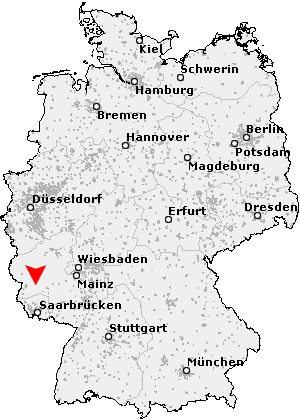 Karte von Neunkirchen, Hunsrück