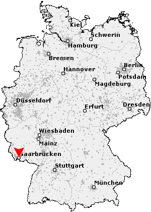 Karte von Saarbrücken