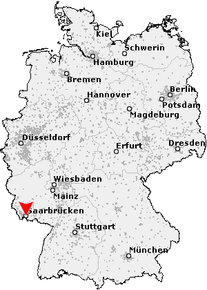 Karte von Dudweiler