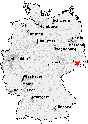 Karte von Bad Gottleuba-Berggießhübel