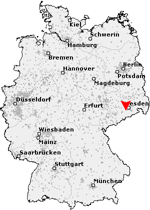 Karte von Dorfhain