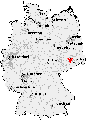 Karte von Freiberg