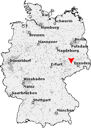 Karte von Großweitzschen