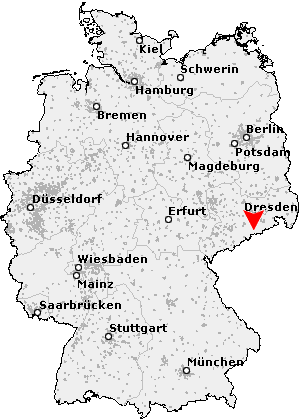 Karte von Hermsdorf / Osterzgebirge