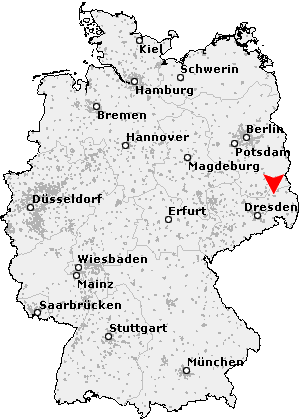 Karte von Hoyerswerda