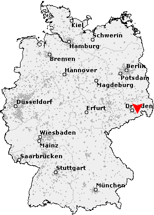 Karte von Königstein / Sächsische Schweiz