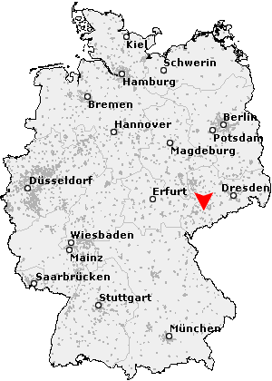 Karte von Lugau / Erzgebirge
