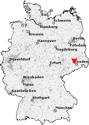 Karte von Wilsdruff