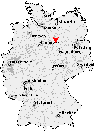 Karte von Jerchel, Altmark