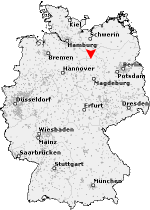 Karte von Kläden bei Arendsee, Altmark