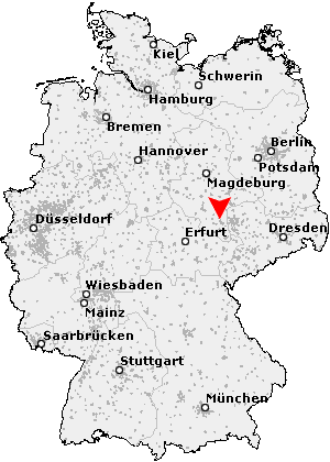 Karte von Merseburg