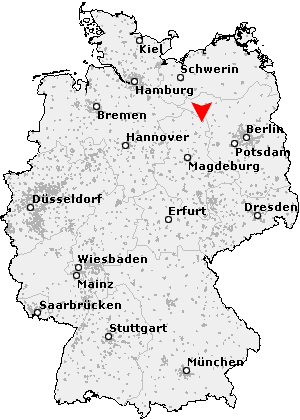 Karte von Sandau (Elbe)