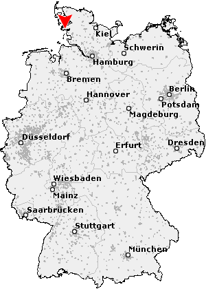 Karte von Grothusenkoog