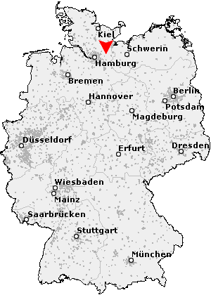 Karte von Hohenfelde, Kreis Stormarn