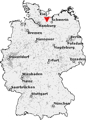 Karte von Seedorf, Kreis Herzogtum Lauenburg