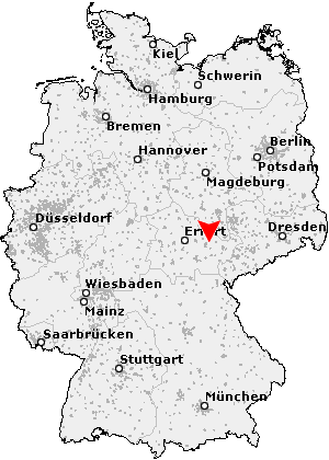 Karte von Graitschen bei Bürgel