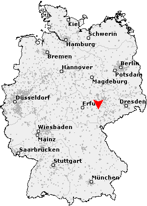 Karte von Hartmannsdorf bei Gera