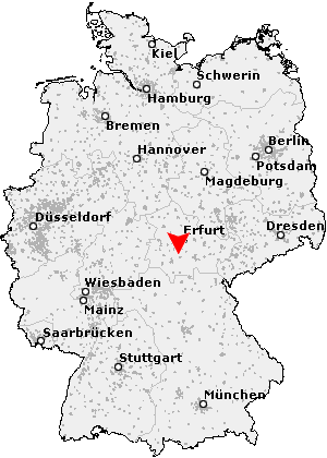 Karte von Martinroda bei Ilmenau