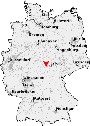 Karte von Waltershausen